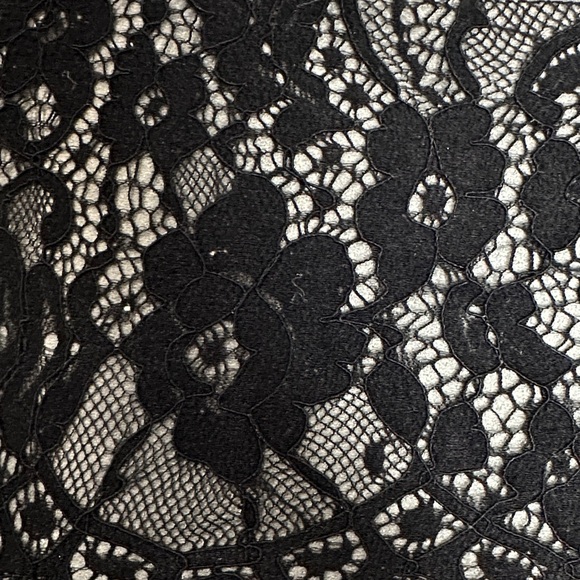 Calvin Klein Grey Faux Suede Lace Sleeveless Sheath Fitted Midi Dress Size 4 - Picture 7 of 13